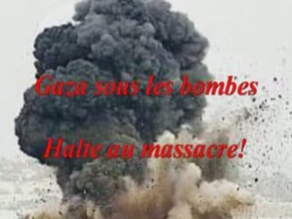 Gaza ! Halte au massacre