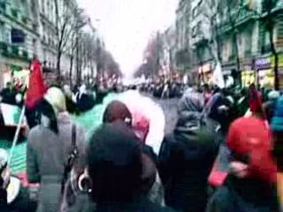 Manifestation à paris le 31.12.2008 pour la palestine