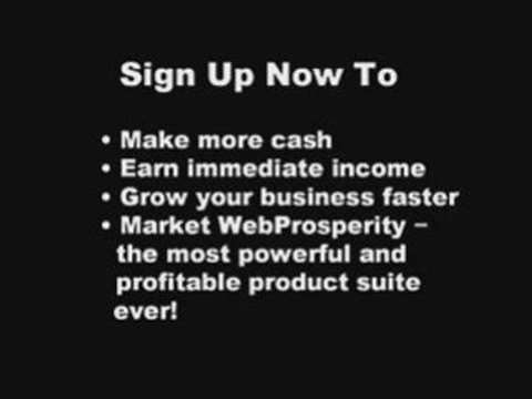 Web Prosperity - Earn Extra Work At Home Cash System