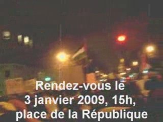 Palestine Manifestation à Paris le 30/12/2008