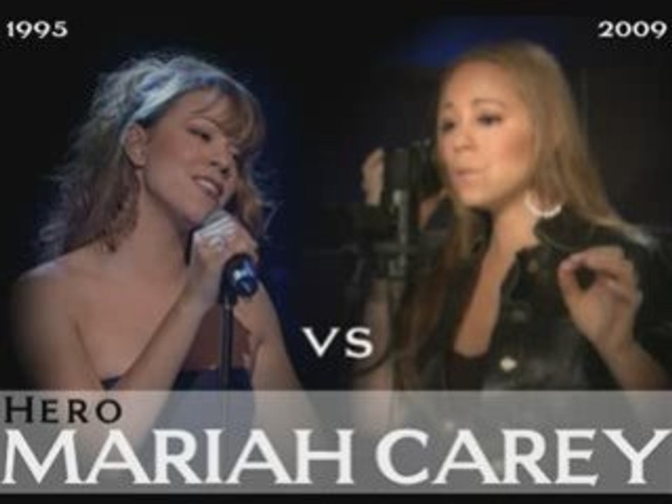 Mariah_Carey - Hero (1995 vs 2009 Version)