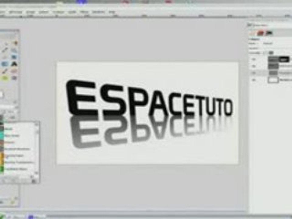 Tutoriel the gimp effet texte perspective