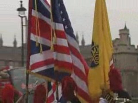 Crowds watch the annual New Year's Day Parade in London
