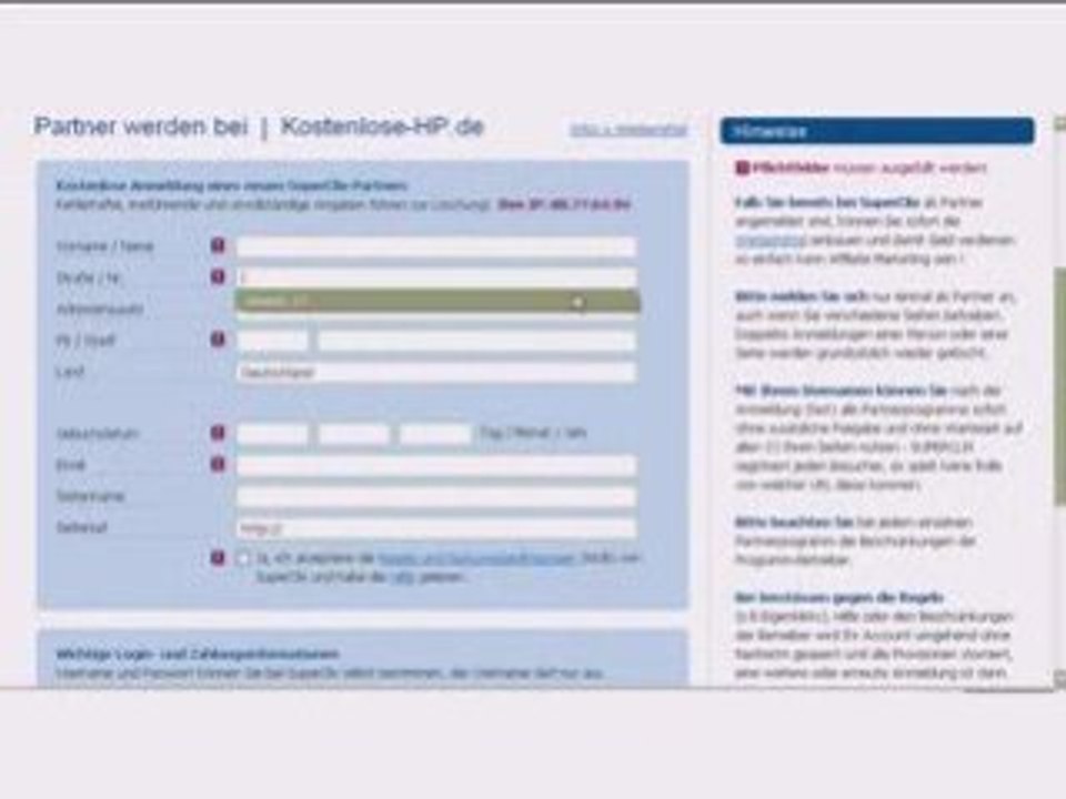 Kostenlos eintrag auf 100 suchmaschinen & geld verdienen !!