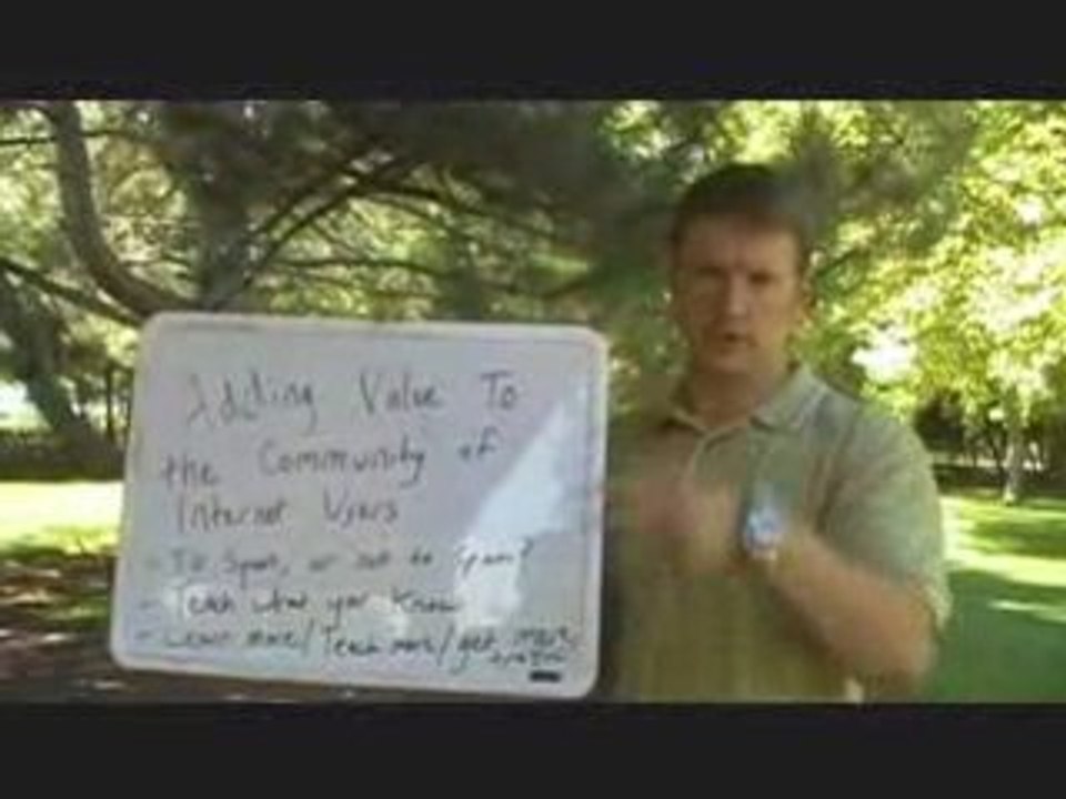 One of the biggest secrets in internet marketing. Add value.