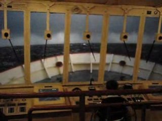 Simulation d'un bateau en pleine tempête