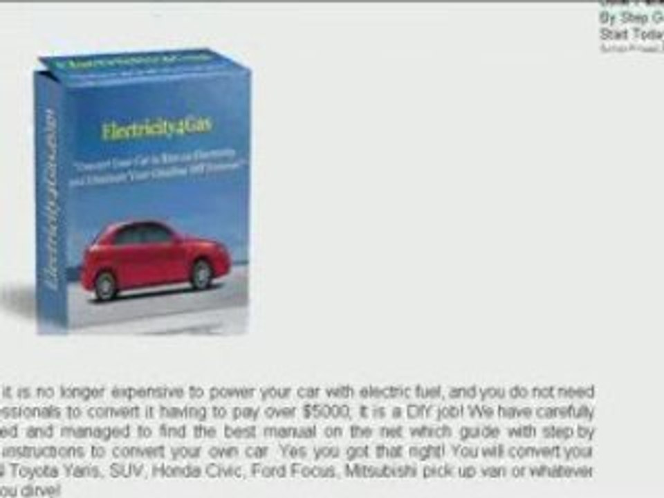ELECTRIC CAR ELECTRIC VEHICLE CONVERT YOUR CAR