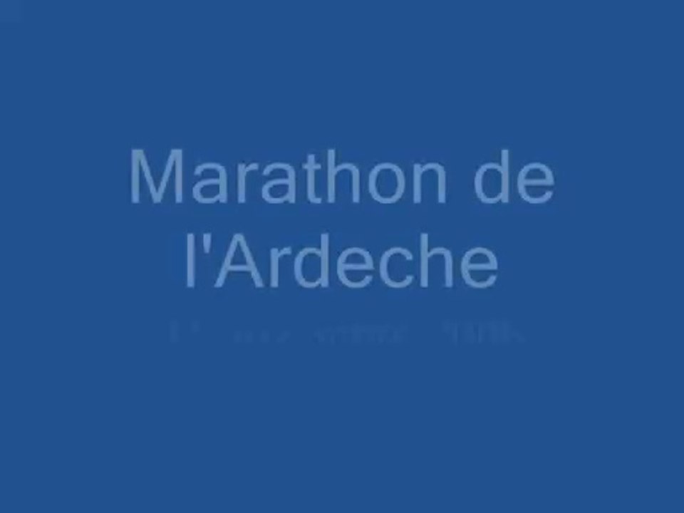 Marathon de l'Ardeche 11 novembre 2006 - CKC Acigné