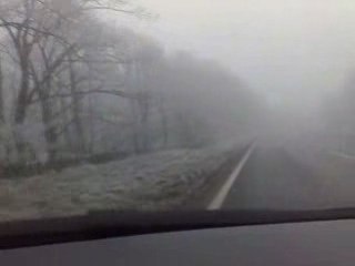 peak district drive in winter