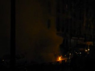 Voiture brûlée rue Lahire (Paris 13) 4/5