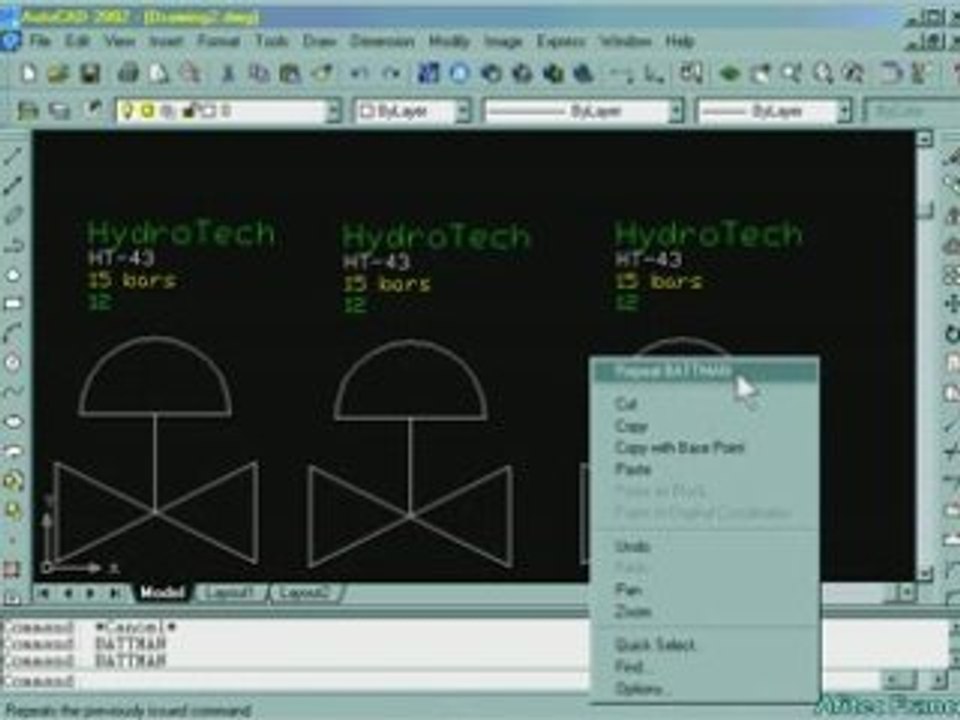 AutoCAD 2002, gestionnaire d'attributs amélioré