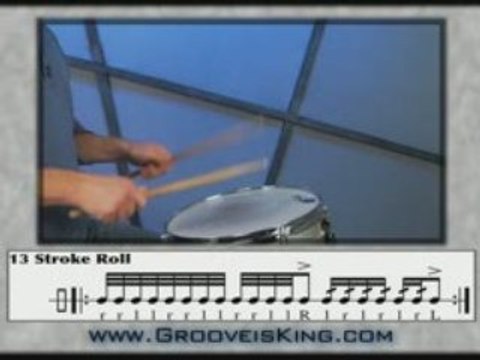 13 Stroke Roll - Rudiment - How to Play Drums - Drum Lessons