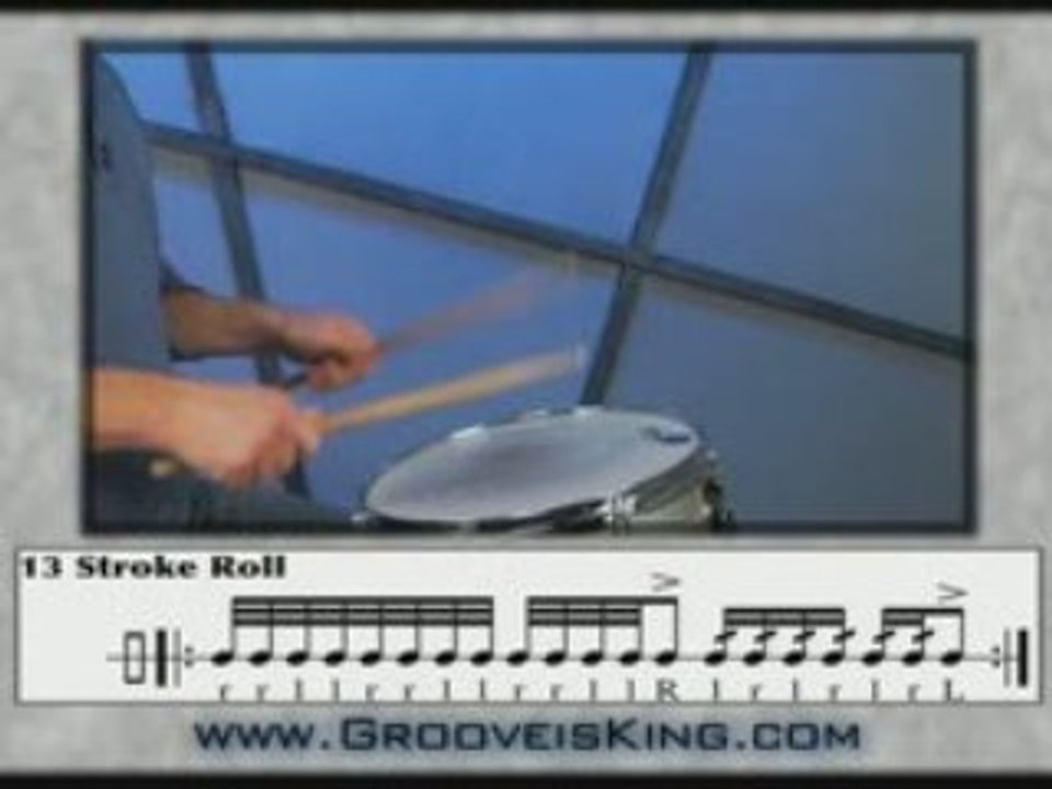 13 Stroke Roll - Rudiment - How to Play Drums - Drum Lessons