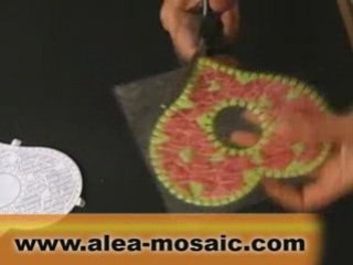 Bougeoir en mosaïque