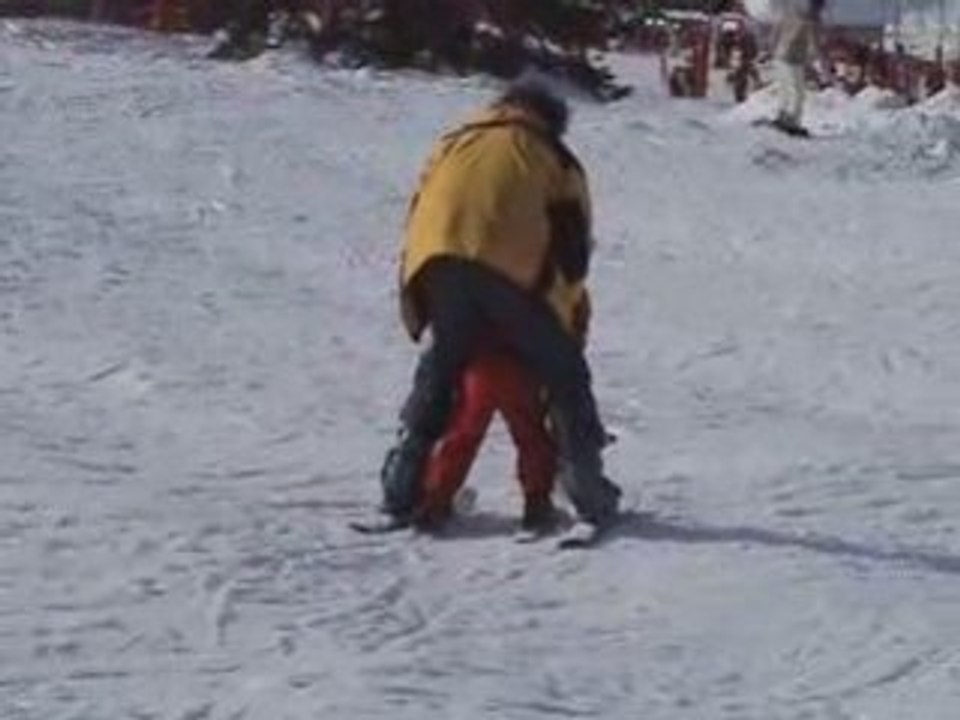 Jules à skis-2ème descente!