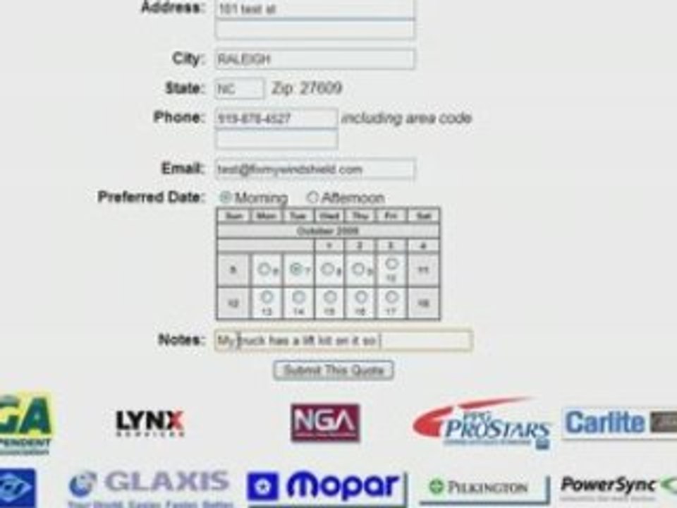 How to get a Auto Glass Quote Online