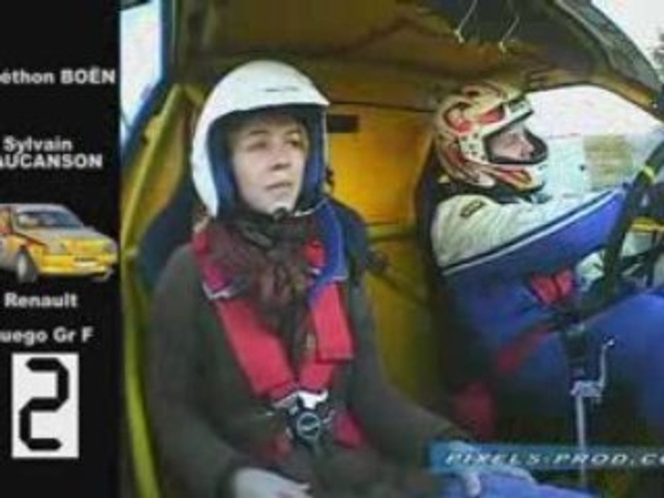 Telethon 2008 boën rallye camera embarquée feurs