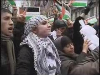 Manif Lyon Gaza 3 janvier 09