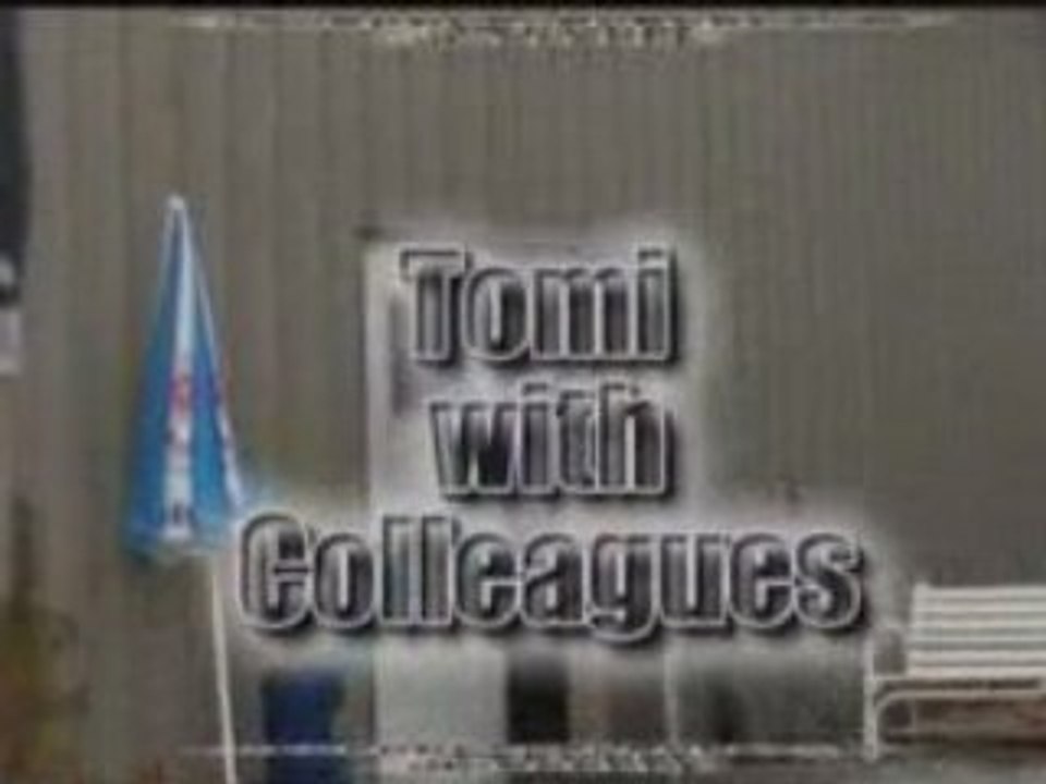 Tomi with colleagues