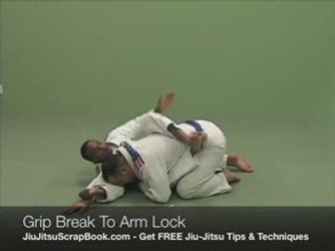 Brazilian Jiu-Jitsu (BJJ) Technique - Grip Break to Arm Bar