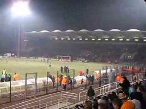 Joueurs de Besançon contre l'Olympique de Marseille