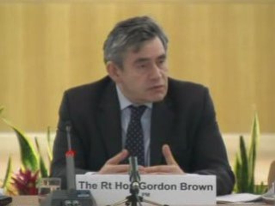 Gordon Brown speaks on the economy and jobs
