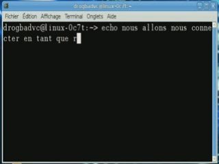 Se connecter en tant que root sous Gnu/Linux