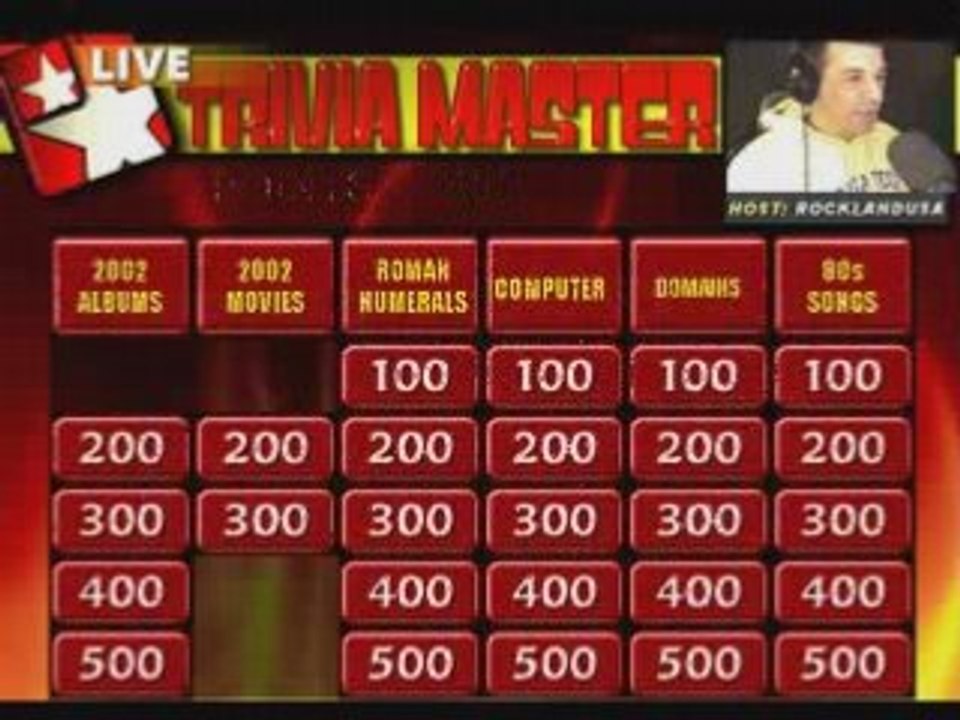 Trivia Master 01/05/09
