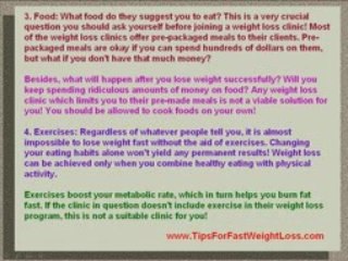 Quick Ways To Lose Weight - Are Weight Loss Clinics Useful