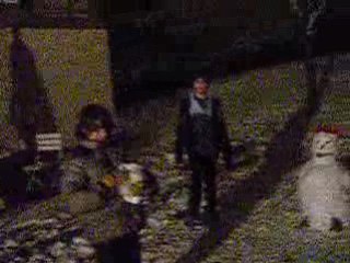 Max Dan et leur Bonhomme de neige 5 janv 09
