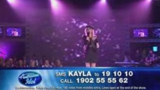 Kayla Vanzetta - Even When I'm Sleeping - Australian Idol
