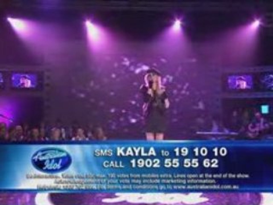 Kayla Vanzetta - Even When I'm Sleeping - Australian Idol