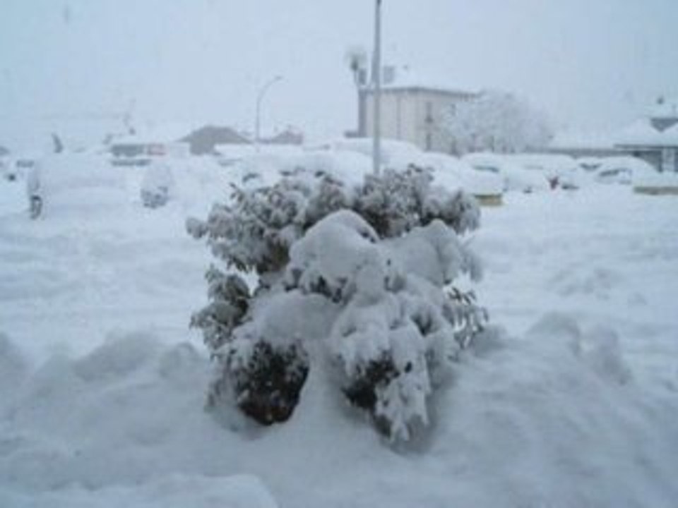 Millau sous la neige.  Janvier 2006