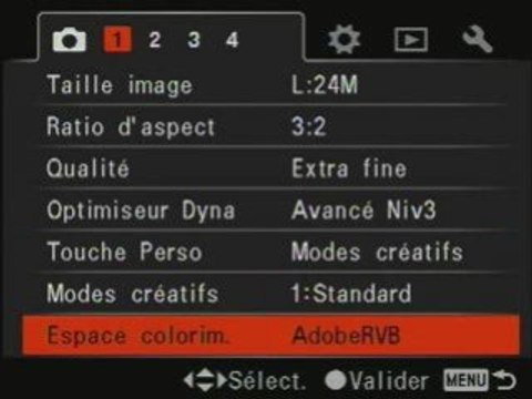 Sony-alpha-900-menus