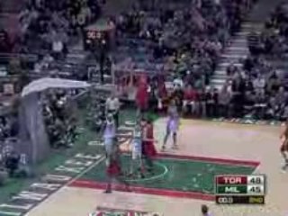 NBA Charlie Villanueva Block on Will Solomon off the glas