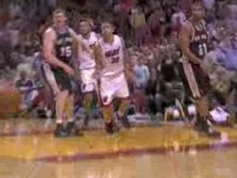 NBA D. Wade receiving end of this Manu Ginobili block.