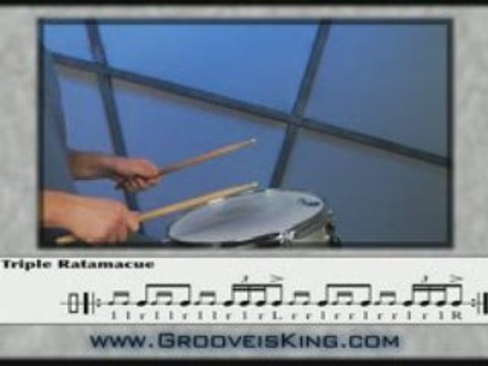 Triple Ratamacue - Drum Rudiment - Play Drums - Drum Lessons
