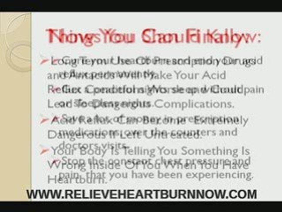 Heartburn and Acid Reflux Permanent Natural Cure