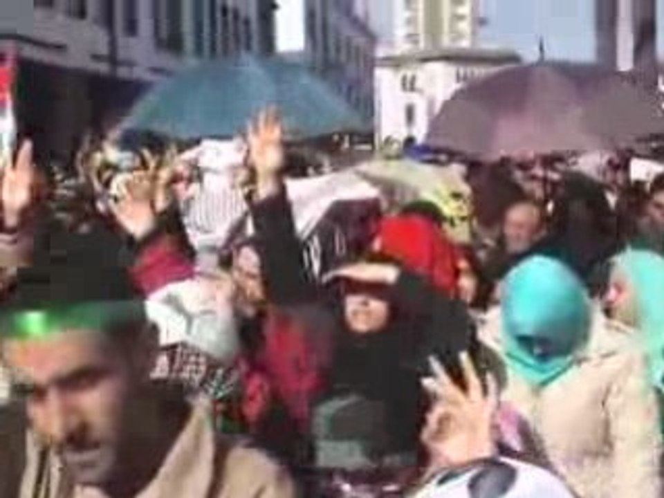 المسيرة المليونية للشعب المغربي المتضامن مع الشعب الفلسطيني