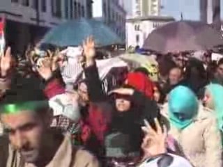 المسيرة المليونية للشعب المغربي المتضامن مع الشعب الفلسطيني
