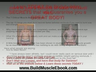 Build Muscle - Workout Routine only $77.00