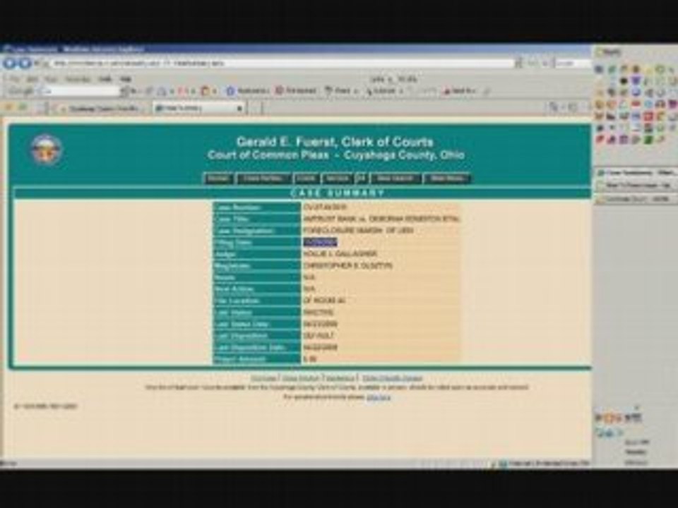 screencast- research foreclosure times in your county