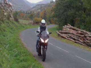 La moto en Automne (cantal)