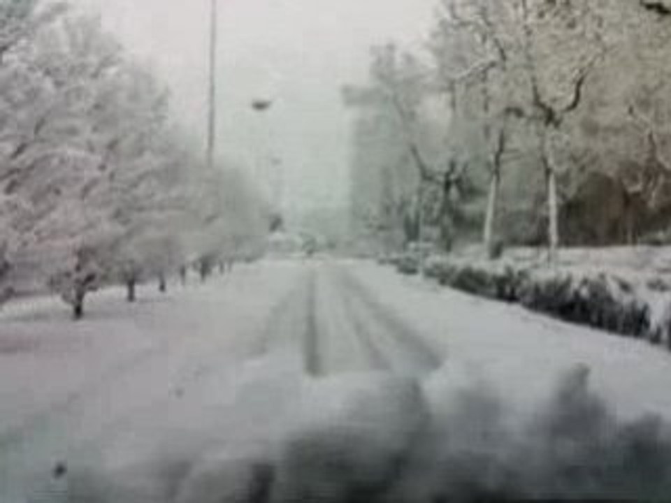 Aix en Provence ville morte, neige - 7 janvier 2009