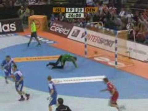 Resume Islande - Danemark: Mondial de Handball 2007