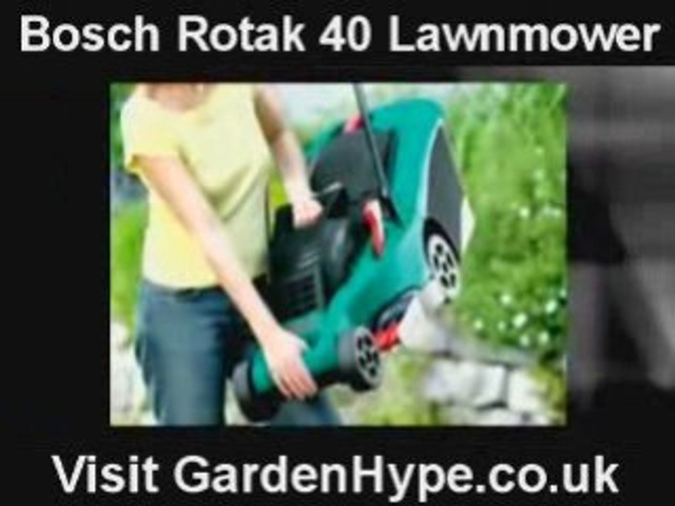 Bosch Rotak 40 Rotary Lawnmower - video Dailymotion