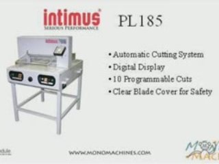 Intimus PL185 Stack Paper Cutter - Tour
