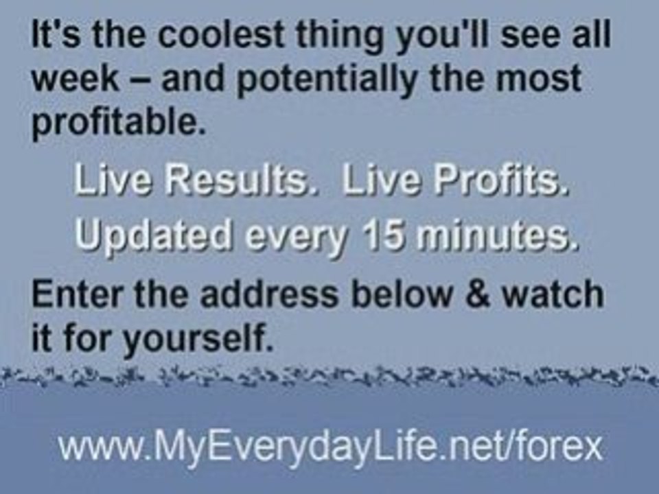 Automatic Forex Robot -- Live Results You Can Watch.