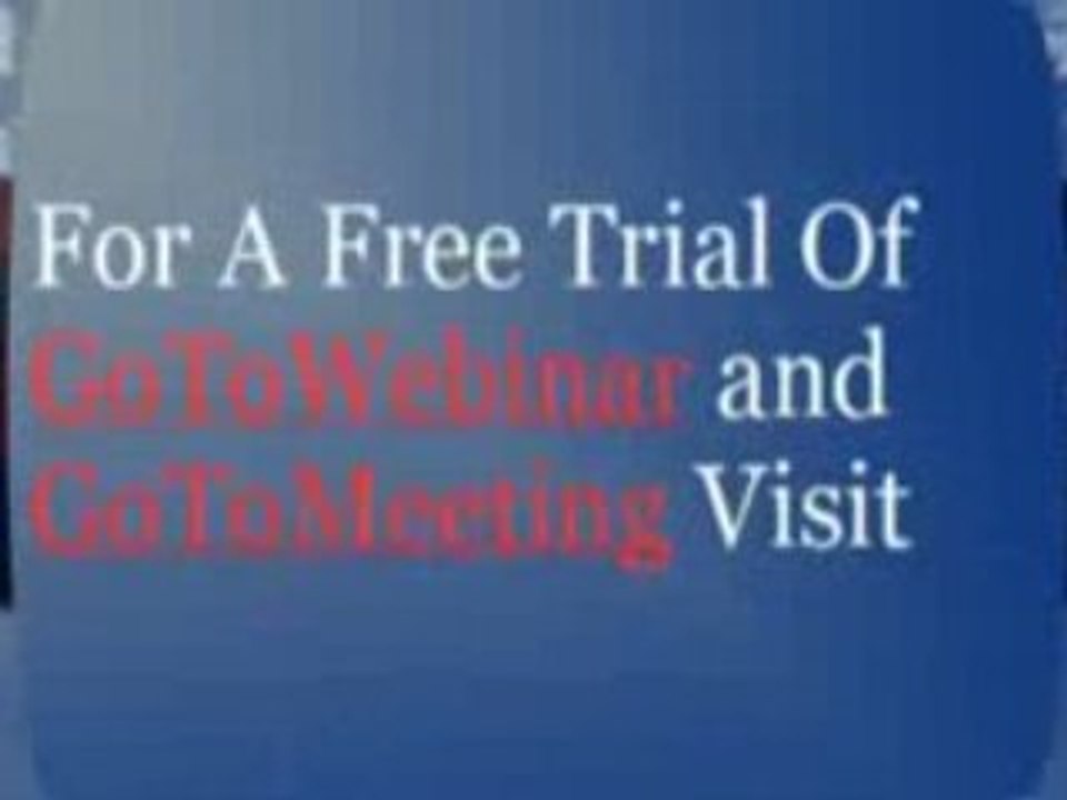 Go To Webinar Free Trial