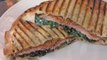 Prosciutto and Red Spinach Grilled Goat Cheese Sandwich